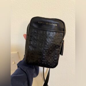 Tommy Hilfiger Black Pouch with Red Tag